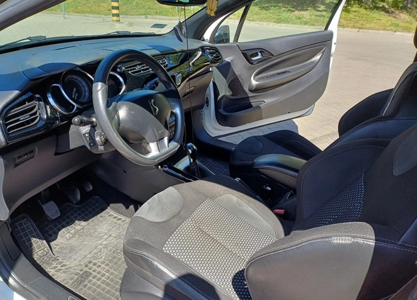 Citroen DS3 cena 20000 przebieg: 93300, rok produkcji 2010 z Kutno małe 67
